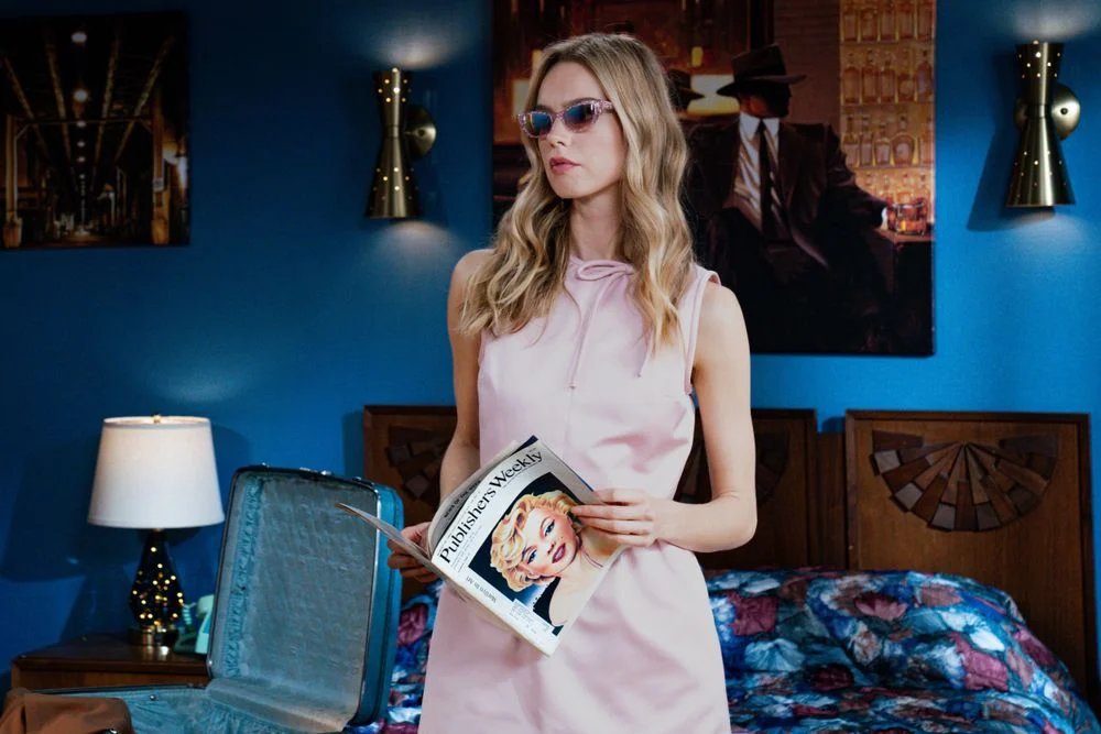 Editorial fashion portrait in a retro interior